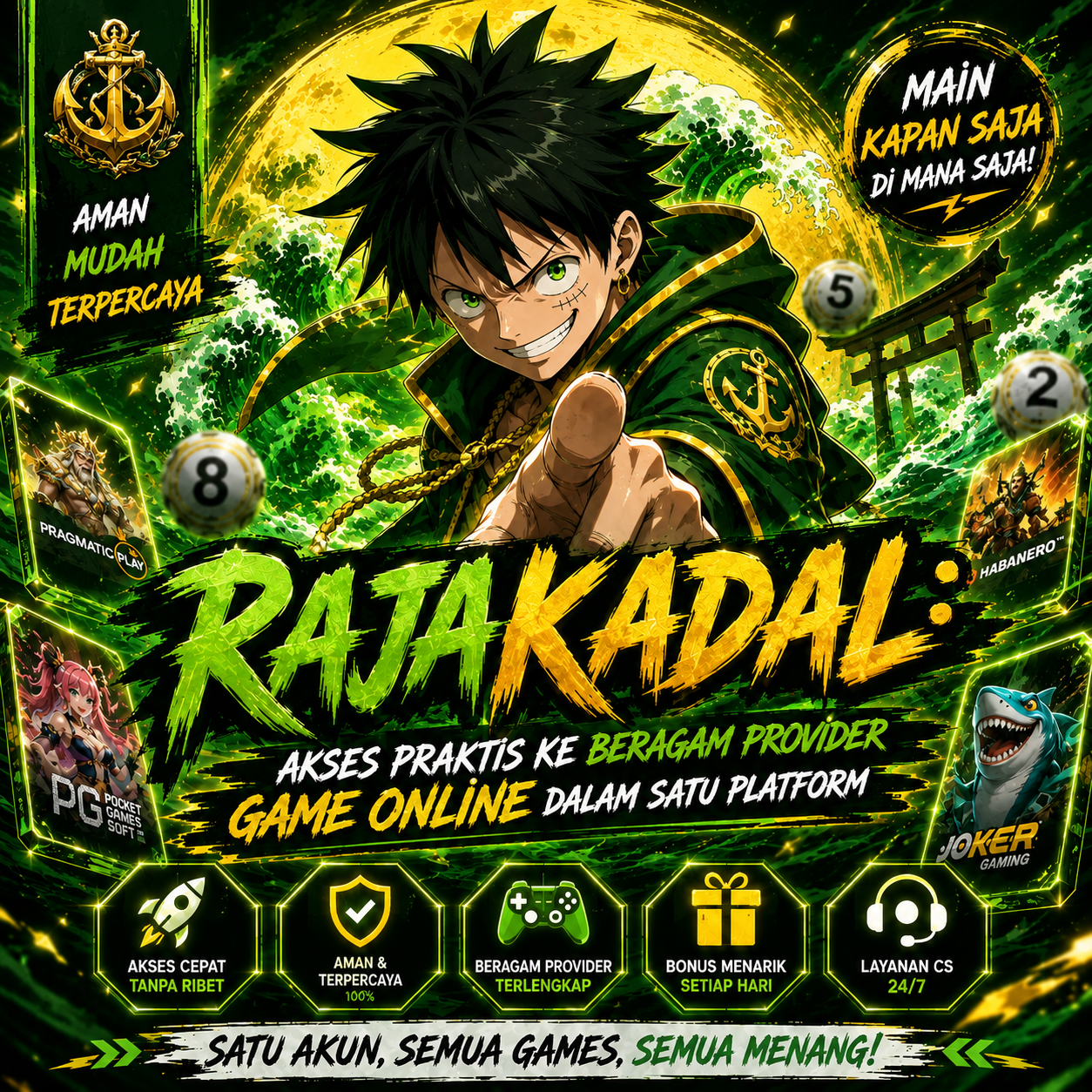 banner RAJAKADAL: Akses Praktis ke Beragam Provider Game Online Dalam Satu Platform